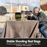 FGBNM Shooting Rest Bags, Pre-Filled Gun Holders, Rest Front & Rear Support Sandbag Stand Holders with 600 Denier Polyester for Rifle Hunting