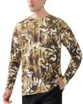 FISHEAL Camo Hunting Shirts for Men - Long Sleeve Lightweight Camouflage Hunting Cloths for Fishing