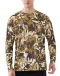 FISHEAL Camo Hunting Shirts for Men - Long Sleeve Lightweight Camouflage Hunting Cloths for Fishing