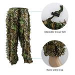 Zicac Outdoor Camo Ghillie Suit 3D Leafy Camouflage Clothing Jungle Woodland Hunting
