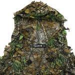 Zicac Outdoor Camo Ghillie Suit 3D Leafy Camouflage Clothing Jungle Woodland Hunting
