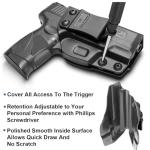 Taurus G2C Holster, G3C Holster Polymer IWB for Concealed Carry | Adj. Cant & Retention Inside Waistband Accessories |Compatible with PT111,Taurus PT140