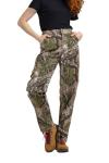 Realtree Women’s Camo Hunting Cargo Pants - Lightweight Cotton 6 Pockets Mid-Rise Slim Fit