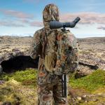 BASSDASH Hunting Backpack with Detachable Sub Bag & Bow Rifle Holder Rain Cover Water Resistant Camo Pack HP02