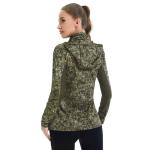 BASSDASH Women's UPF 50+ Camo Hunting Hoodie with Neck Gaiter Breathable Performance Long Sleeve Fishing Hooded Tee FS03W
