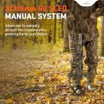 Wicked Ridge Invader M1 De-Cock Crossbow, Peak Camo - 390 FPS - Equipped with Pro-View 400 Scope, ACUdraw 50 SLED De-Cock (Manual System) + D1 Trigger