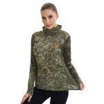 BASSDASH Women's UPF 50+ Camo Hunting Hoodie with Neck Gaiter Breathable Performance Long Sleeve Fishing Hooded Tee FS03W