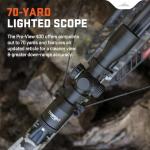 Wicked Ridge Invader M1 De-Cock Crossbow, Peak Camo - 390 FPS - Equipped with Pro-View 400 Scope, ACUdraw 50 SLED De-Cock (Manual System) + D1 Trigger