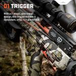 Wicked Ridge Invader M1 De-Cock Crossbow, Peak Camo - 390 FPS - Equipped with Pro-View 400 Scope, ACUdraw 50 SLED De-Cock (Manual System) + D1 Trigger