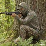 LOOGU Men's Hunting Camo Shirt Lightweight, Camouflage Shirts for Turkey Hunting Long Sleeve Shirt with Hood for Fishing Hiking Camping