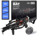 BALLISTA BAT Reverse T-Buttstock Draw Compound Crossbow for Hunting, Fishing and Target - Fast 340 fps, Powerful 150 lbs, Lightweight 4 lbs