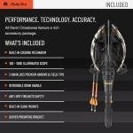 RAVIN R26X XK7 Crossbow Package - High-Performance Compact Hunting Bow w/Helicoil Tech, Silent Crank, & Illuminated Scope - 400 FPS, Lightweight Frame - Kings XK7 Camo - Ideal for Archery & Hunting