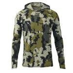 KUIU Gila LS Hoodie - Cooling Sun Protection Shirt for Hot Weather Hunting & Outdoor Activities, UPF 50+, Quick-Dry, Odor Resistant, Lightweight & Breathable Verde