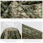 BASSDASH Youth UPF 50+ Camo Hunting Hoodie Shirt with Neck Gaiter Quick Dry Long Sleeve Hooded Tee for Fishing Hiking FS02Y