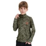 BASSDASH Youth UPF 50+ Camo Hunting Hoodie Shirt with Neck Gaiter Quick Dry Long Sleeve Hooded Tee for Fishing Hiking FS02Y