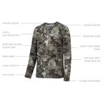 BASSDASH Men's Hunting Camo Performance Long Sleeve Shirt Fishing UPF50+ FS13M