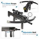 XGeek Hunting Crossbow, 100 Lbs Draw Weight, 240 FPS, Complete Set for Hunting and Fishing