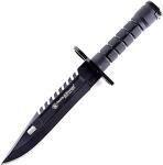 Smith & Wesson SW3B 12.8in S.S. Fixed Blade Knife with 7.8in Bowie Blade with Notched Spine and Nylon Fiber Handle for Outdoor, Tactical, Survival and EDC