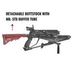 EK Archery Repeating Adder Crossbow 130 lb Cross Bow with 5 Shot auto-loading Magazine Includes 15 Carbon Arrows Bolts. Urban Preppers, Bushcraft, Home Defense, Target Shooters, Small Game Bow Hunting