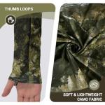 Hartena Youth Hunting Hoodie with Face Cover, Boys Camo Long Sleeve Shirt UPF 50+ Quick Dry for Deer Turkey Hunting, Ridgewood, S