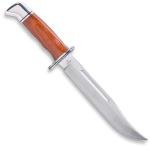 Buck Knives 120 General Hunting Knife, 7-3/8" Fixed Blade, Full Tang Design, DymaLux Cocobolo Heritage Handle, 420HC Stainless Steel Clip Point Blade, Sheath Included, Knife Made in the USA, 8.3 oz
