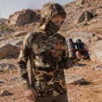 Hartena Kids Hunting Hoodie with Face Cover, UPF 50+ Quick Dry Lightweight Camo Shirt for Deer Turkey Hunting, RidgeStem, M