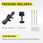 TenPoint Titan X De-Cock, Vektra - 400 FPS - Our #1-Selling Crossbow - Equipped with Pro-View 400 Lighted Scope + ACUdraw De-Cock System