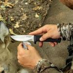 Cold Steel Master Hunter 4.5" VG-10 San Mai III Drop Point Blade 4.75" Kray-Ex Handle Fixed Blade Knife w/Secure-Ex Sheath