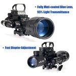 Illuminated Rifle Scope with Green Laser Sight