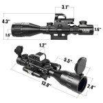 Illuminated Rifle Scope with Green Laser Sight