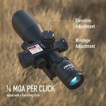 Pinty 2.5-10x40 Tactical Rifle Scope with Laser