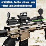 Illuminated Rifle Scope with Green Laser Sight