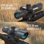 Pinty 2.5-10x40 Tactical Rifle Scope with Laser