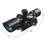 Pinty 2.5-10x40 Tactical Rifle Scope with Laser