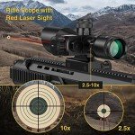 CVLIFE 2.5-10x40 Illuminated Scope with Mount