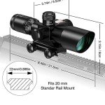 CVLIFE 2.5-10x40 Illuminated Scope with Mount