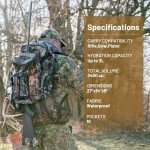 Waterproof Hunting Backpack with Rifle Holder, Camo