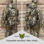 TIDEWE Waterproof Camo Hunting Backpack with Rain Cover