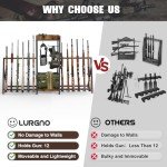 Heavy Duty Rifle Rack with Tactical Gear Storage