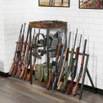 Heavy Duty Rifle Rack with Tactical Gear Storage