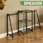 Adjustable Rifle Rack for 10 Long Guns