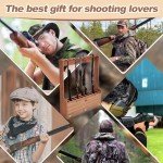 Walnut Ten-Gun Display Rack with Storage Compartment