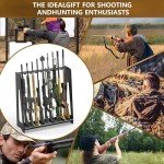 Wooden Free Standing Gun Rack for 9 Rifles