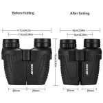 Occer 12x25 Waterproof Compact Binoculars for Outdoor Use