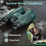 High-Powered 15x52 Waterproof Hunting Binoculars