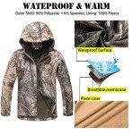 Men's Tactical Hunting Soft Shell Camouflage Jacket