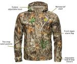 Lightweight Waterproof Camo Rain Jacket - X-Large