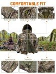 Men's Camo Fleece Hunting Jacket with Hood
