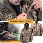 3-in-1 Waterproof Realtree Edge Camo Hunting Parka