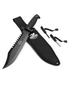 Mossy Oak Tactical Bowie Knife with Sheath & Sharpener